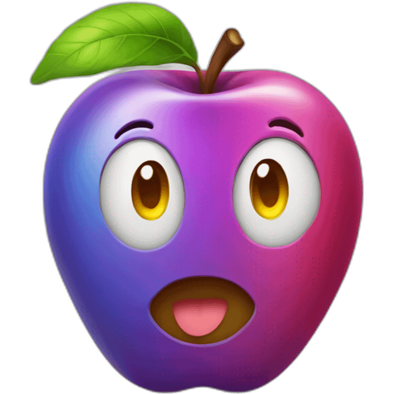 rainbow apple emoji