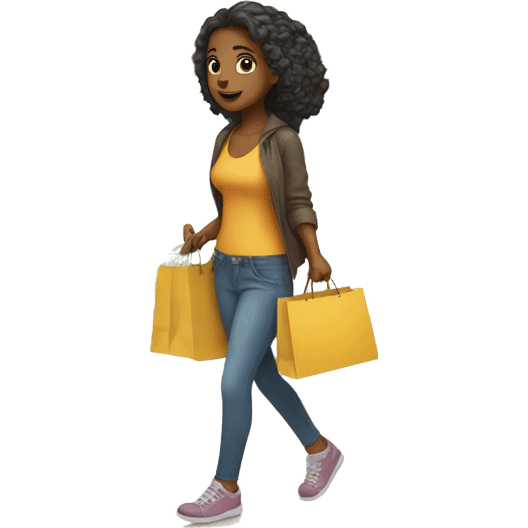 Girl going shopping emoji