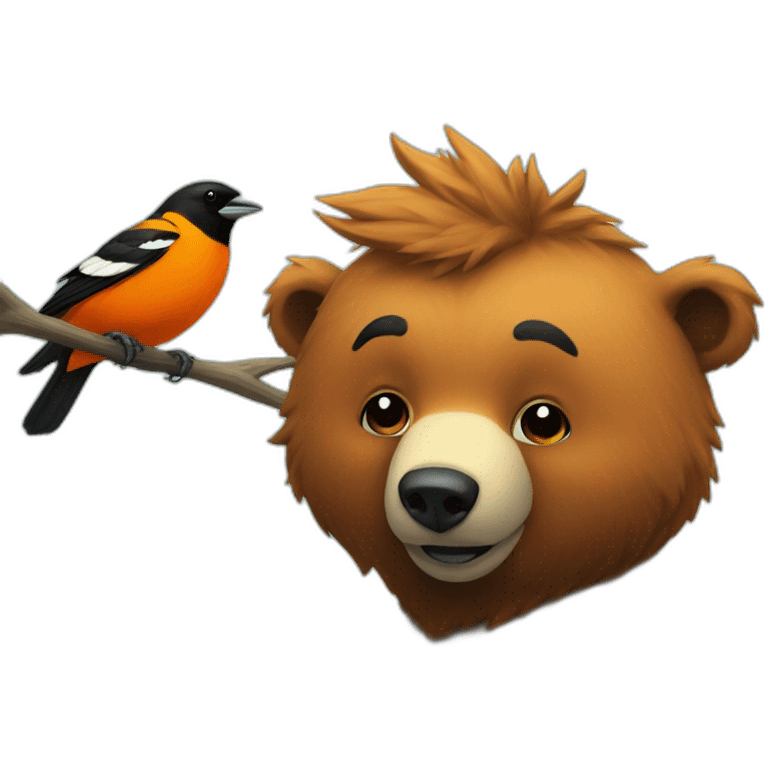 Bear and Oriole emoji