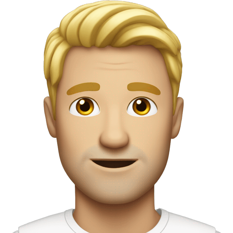 Handsome white man emoji