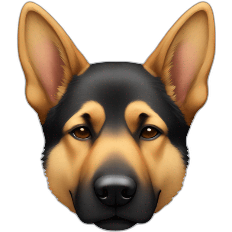 german shepherd sleeping emoji