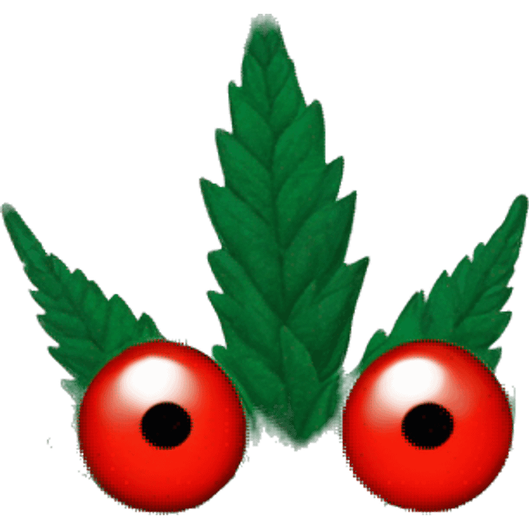 Marihuana con ojos rojos emoji