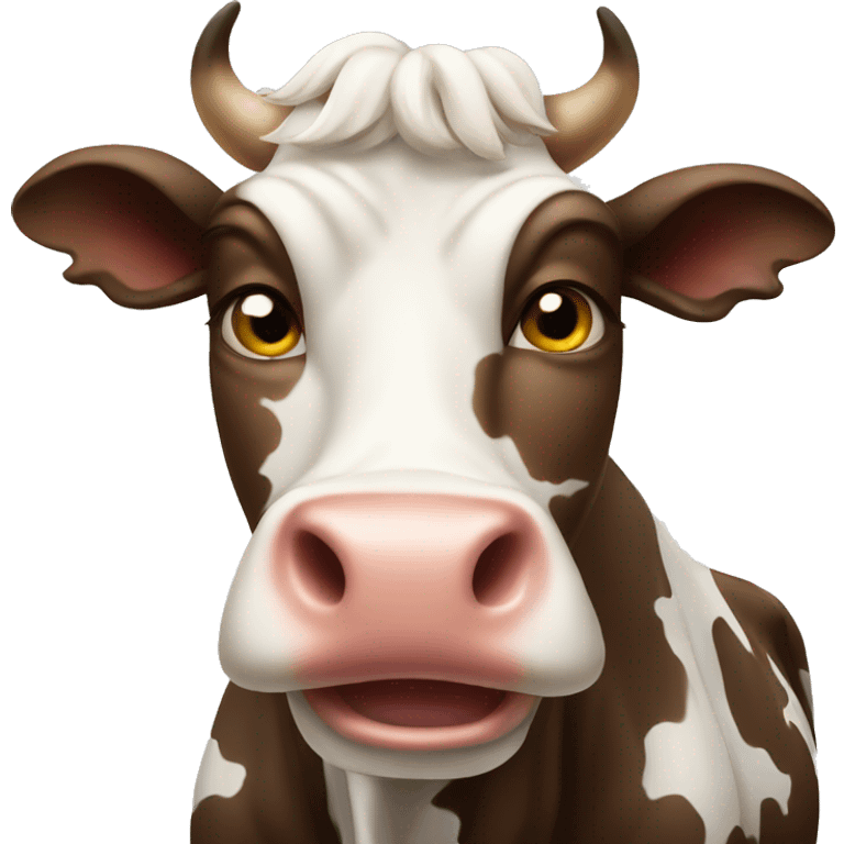 crazy cow emoji