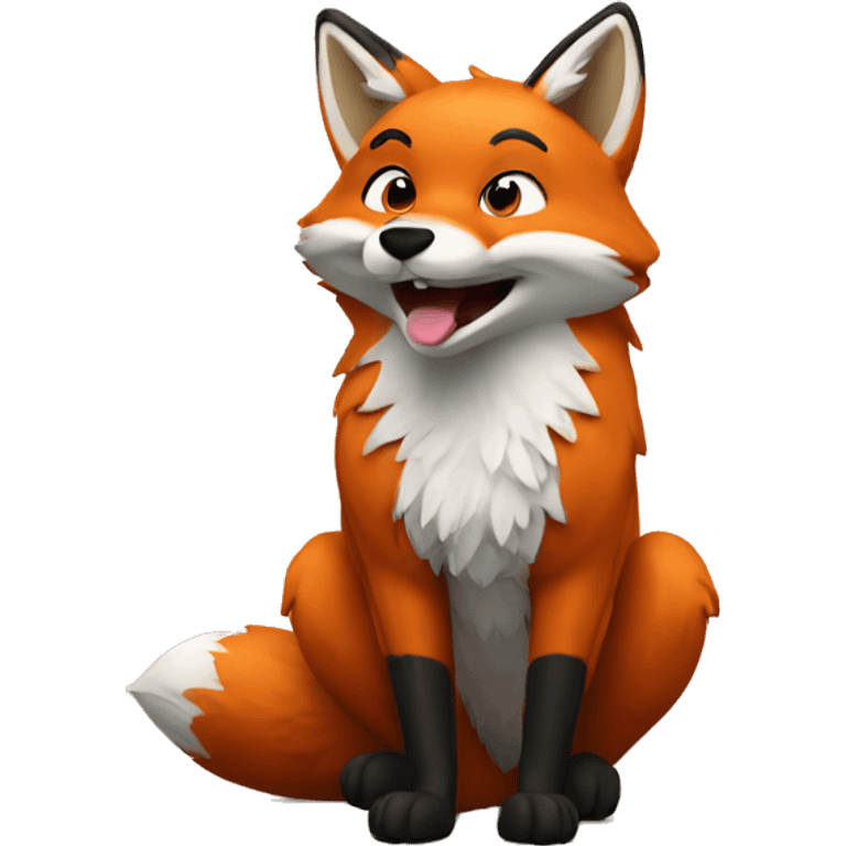 fox at karaoke emoji