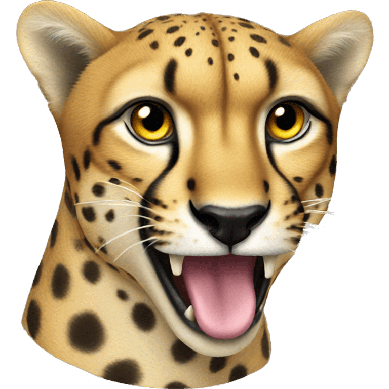 Cheetah eating  emoji