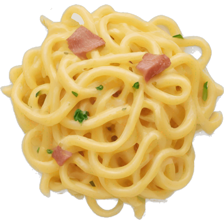 Plate with carbonara  emoji