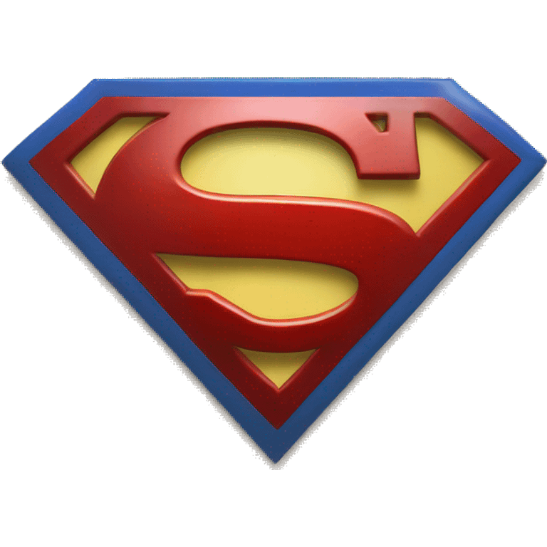 Superman symbol with letter D  emoji