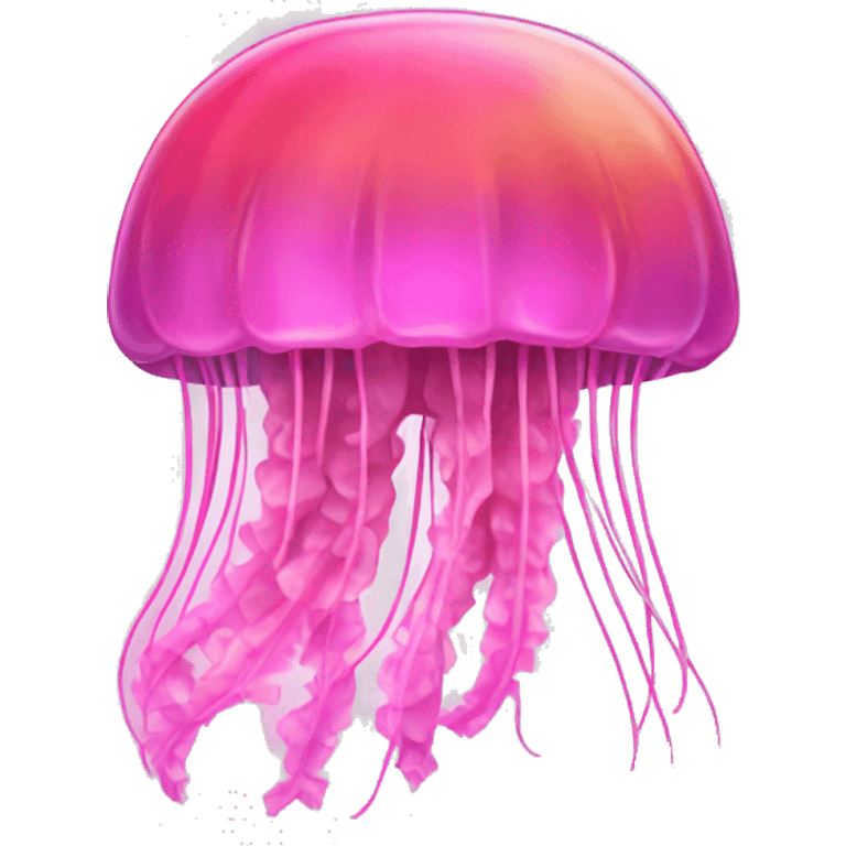 Pink Colorful jellyfish  emoji