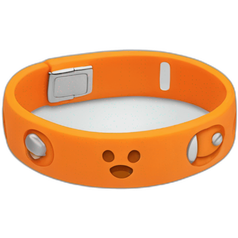 Orange Rubber Bracelet emoji