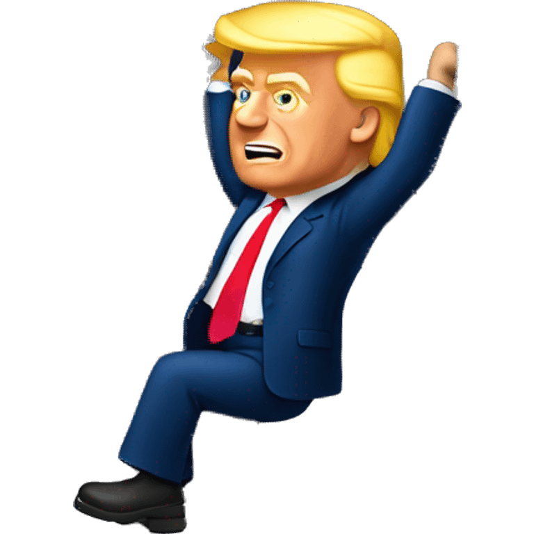 Trump climbing  emoji