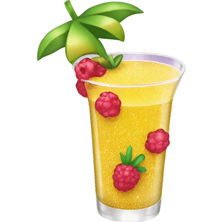 glittery fruit cocktail emoji