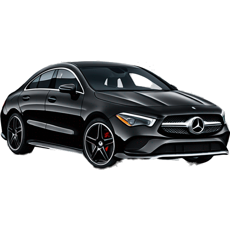 Mercedes benz CLA 2024 black emoji