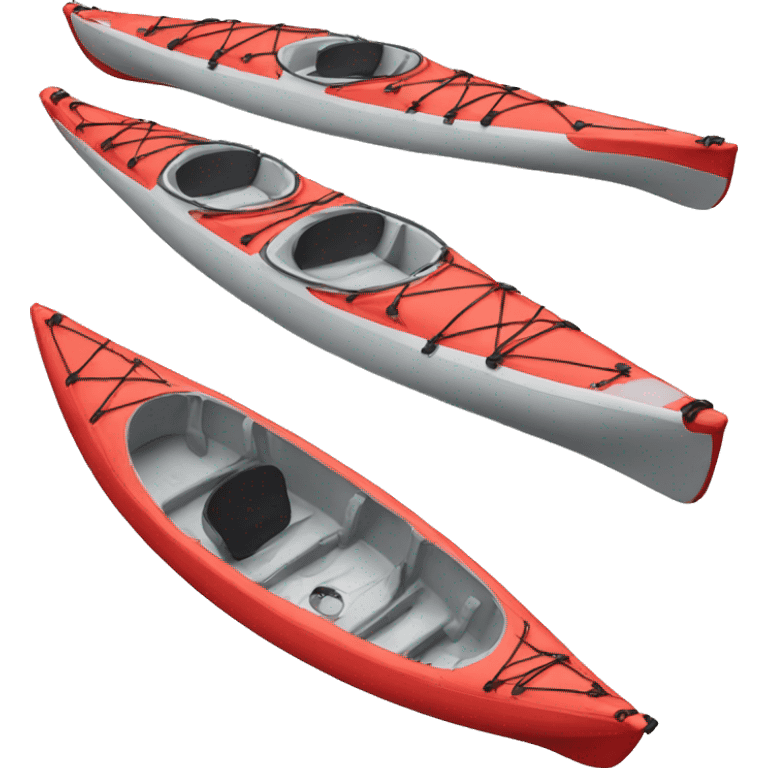 Kayak red top view emoji