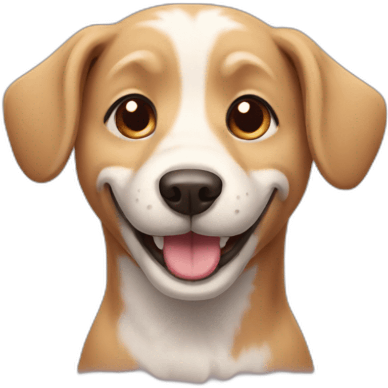 Smiling dog emoji