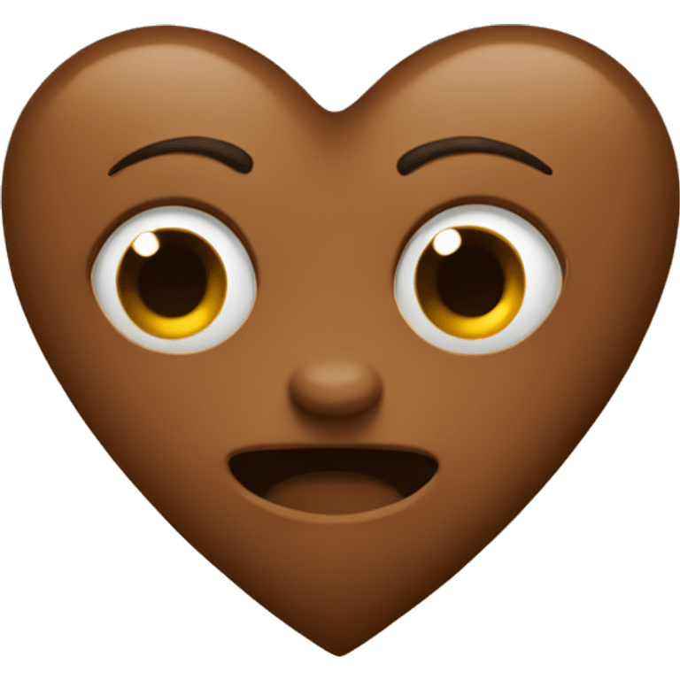 a brown heart emoji