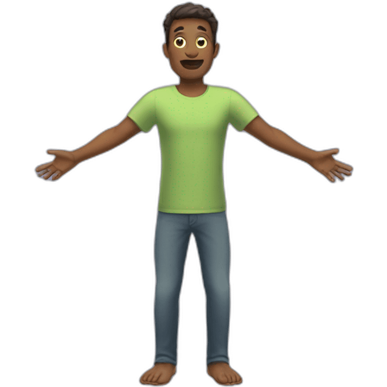 amongus in t-pose emoji