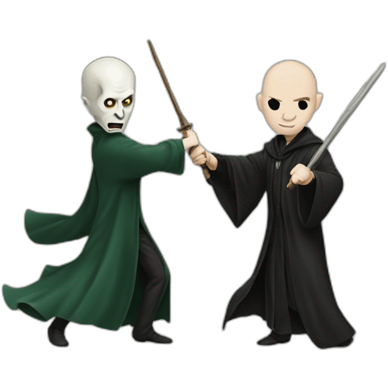 harry potter fighting voldemort emoji