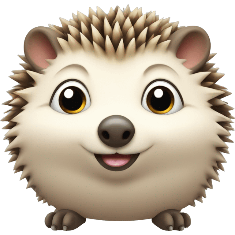 cute fat hedgehog  emoji