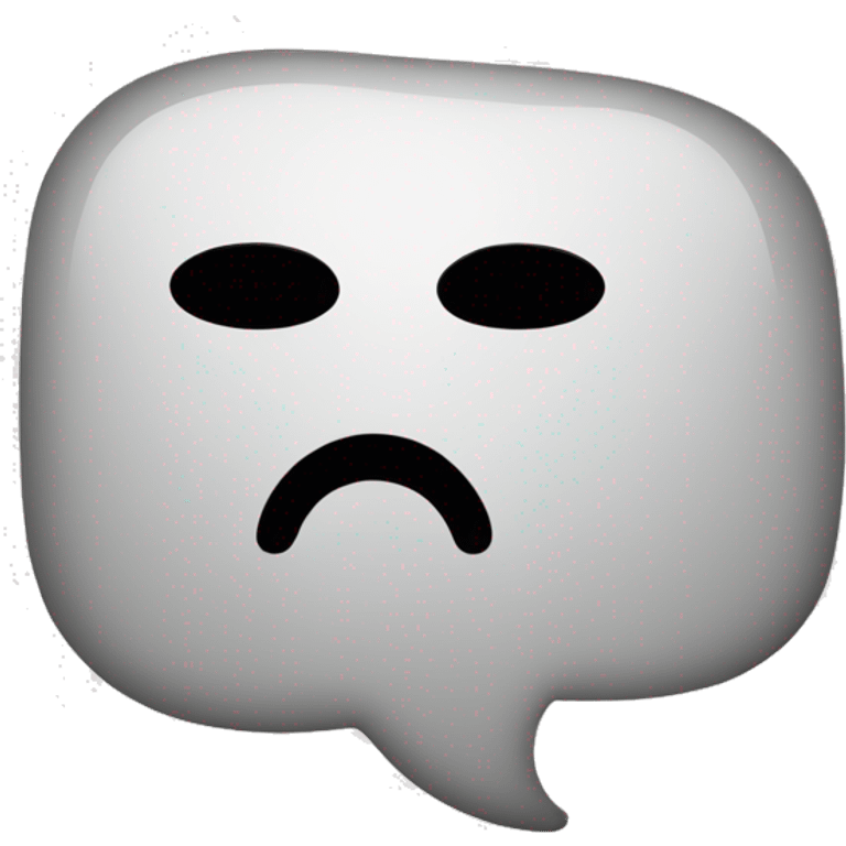 blank speech bubble  emoji