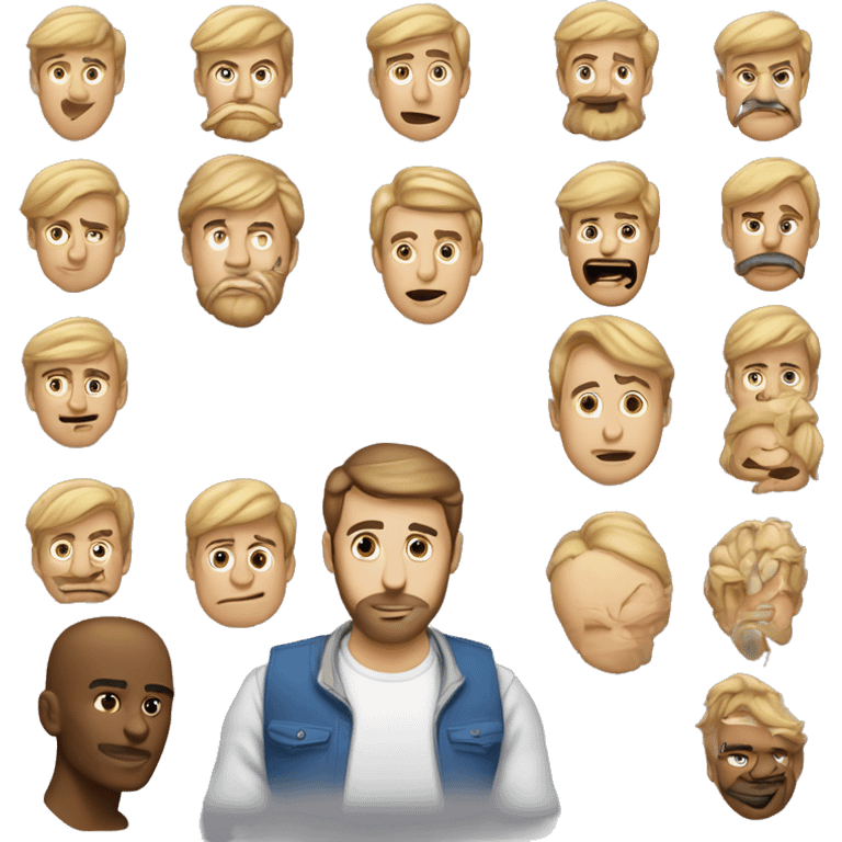 человек с сердечками в глазах emoji