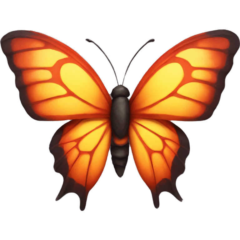 Fire butterfly emoji