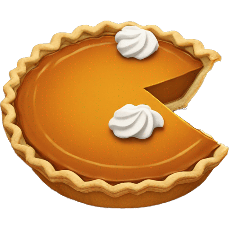 Pumpkin pie emoji