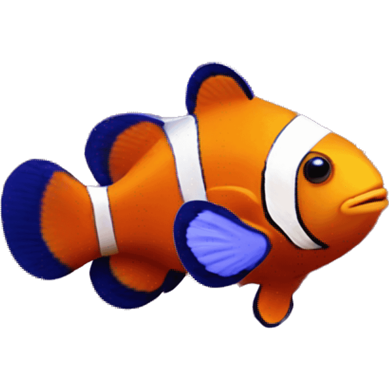 a clownfish in coral reefs emoji