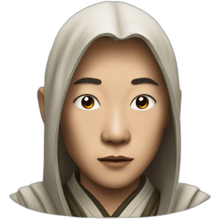 hyperrealist asian jedi emoji