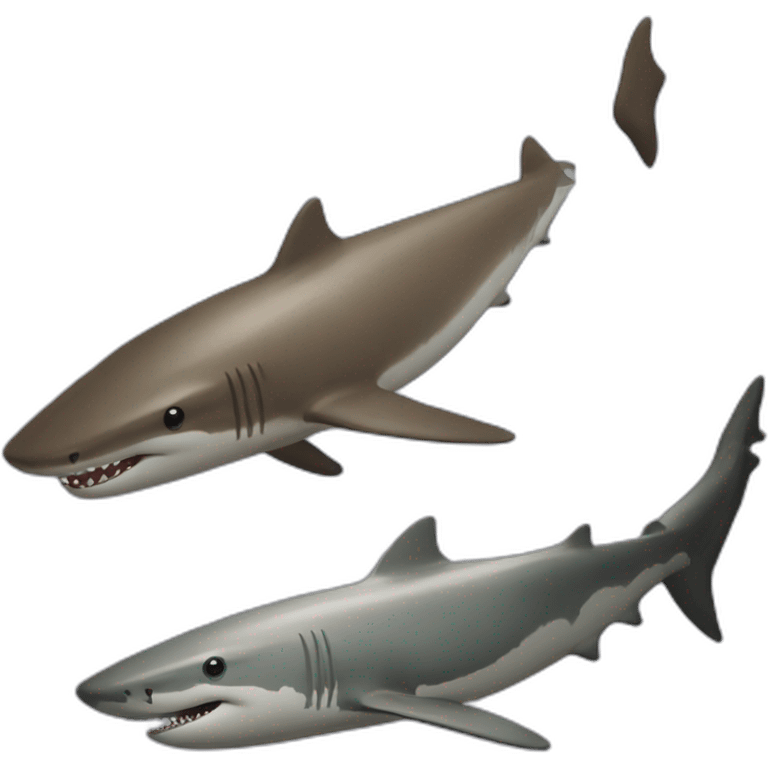 Requin sur une loutre emoji