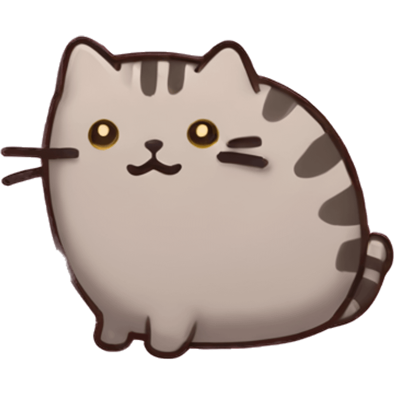 pusheen light pink emoji