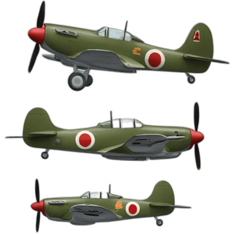 japanese ww2 Zero Fighter airplane emoji