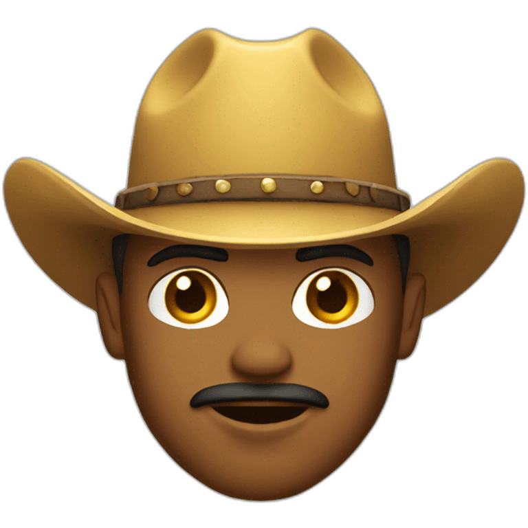 Golden cowboy emoji