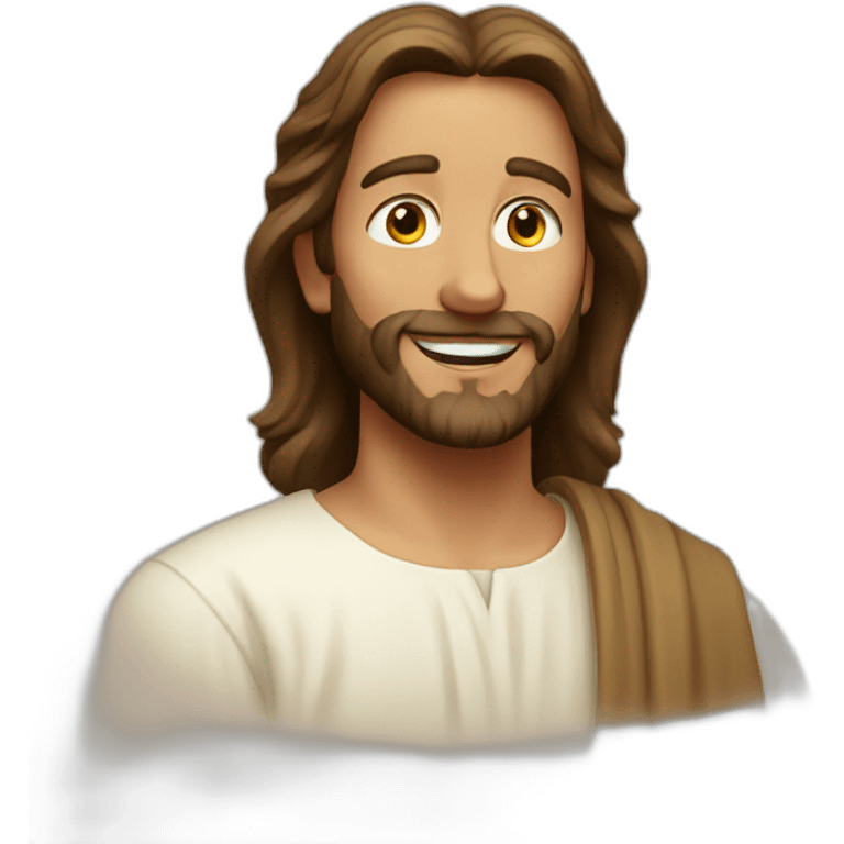 happy jesus emoji