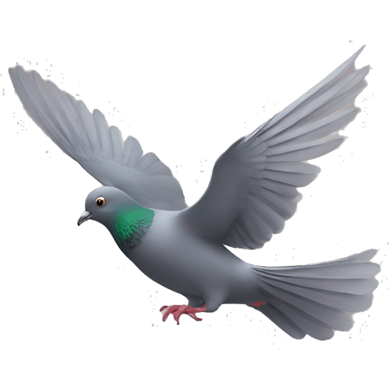 Pigeon flying emoji