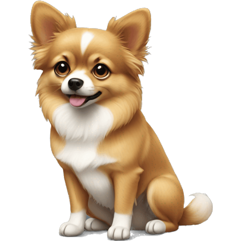 Pomchi sitting down emoji