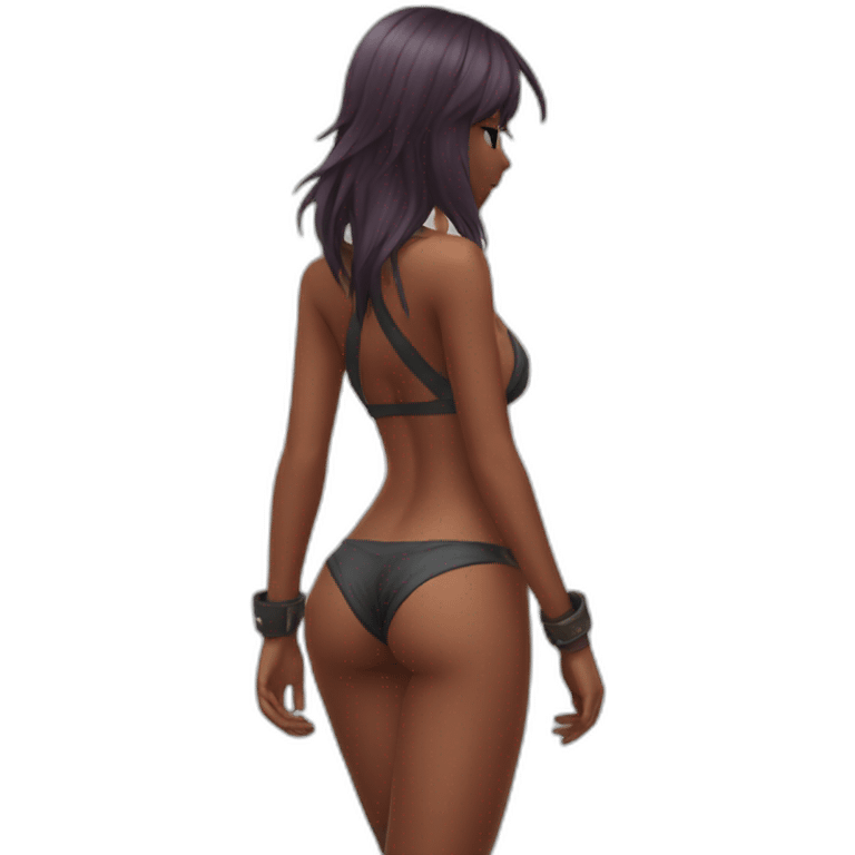 Katarina posing legs and ass in Microbikini sfw emoji