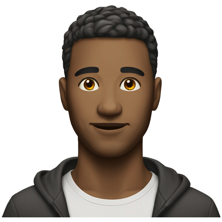 realistic male portrait with short hair emoji