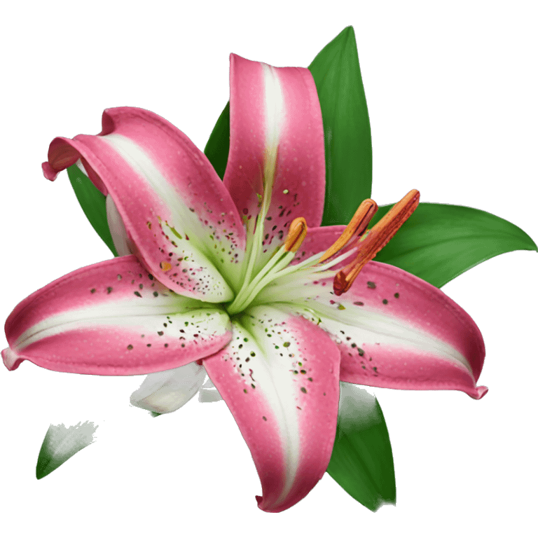 Stargazer lily emoji