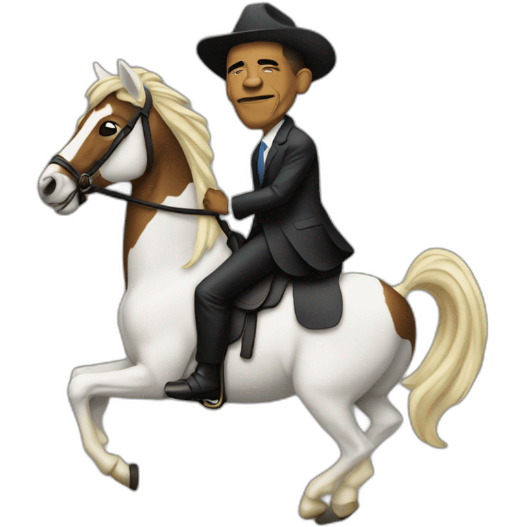 Obama on a horse emoji