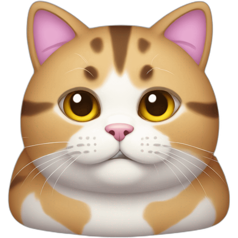 cute-chubby-three-color-cat emoji