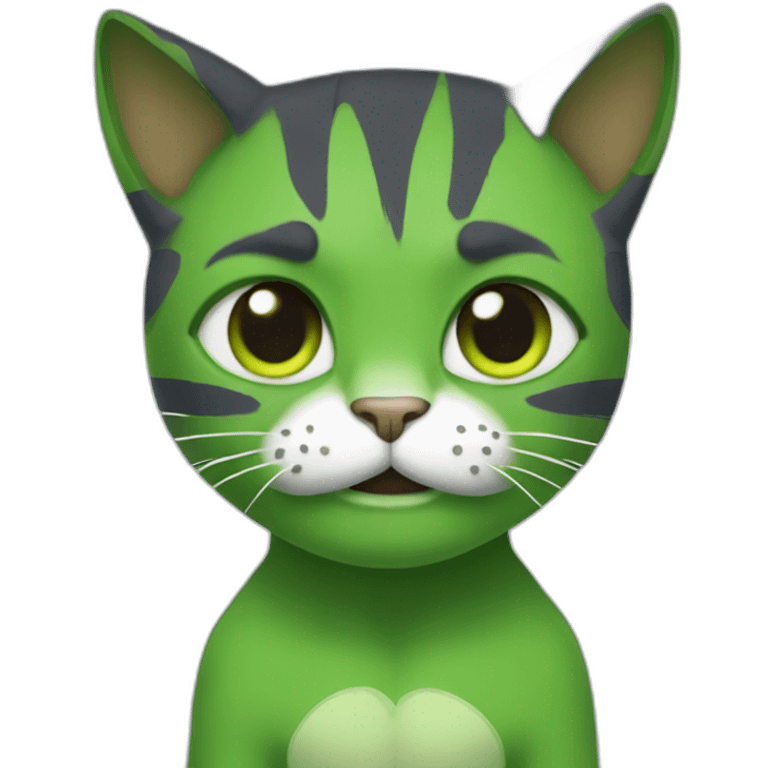 cat in a hulk costume emoji