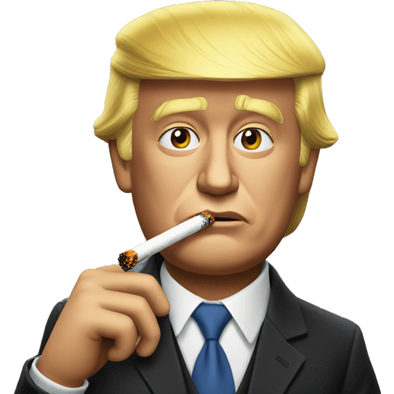 Donald trump smoking a cigarette  emoji