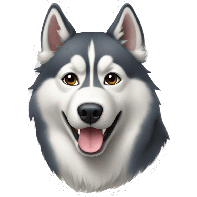 husky siberiano branco emoji