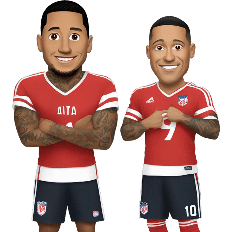 Lewandowski with Jey Uso emoji