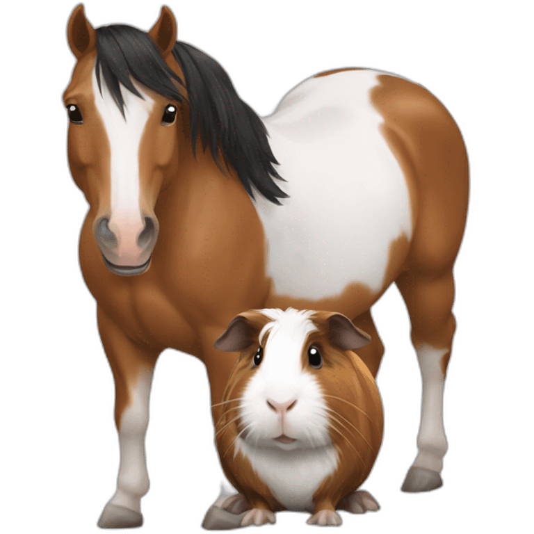 Horse and  guinea pig emoji