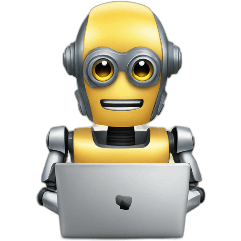 robot resume builder laptop emoji