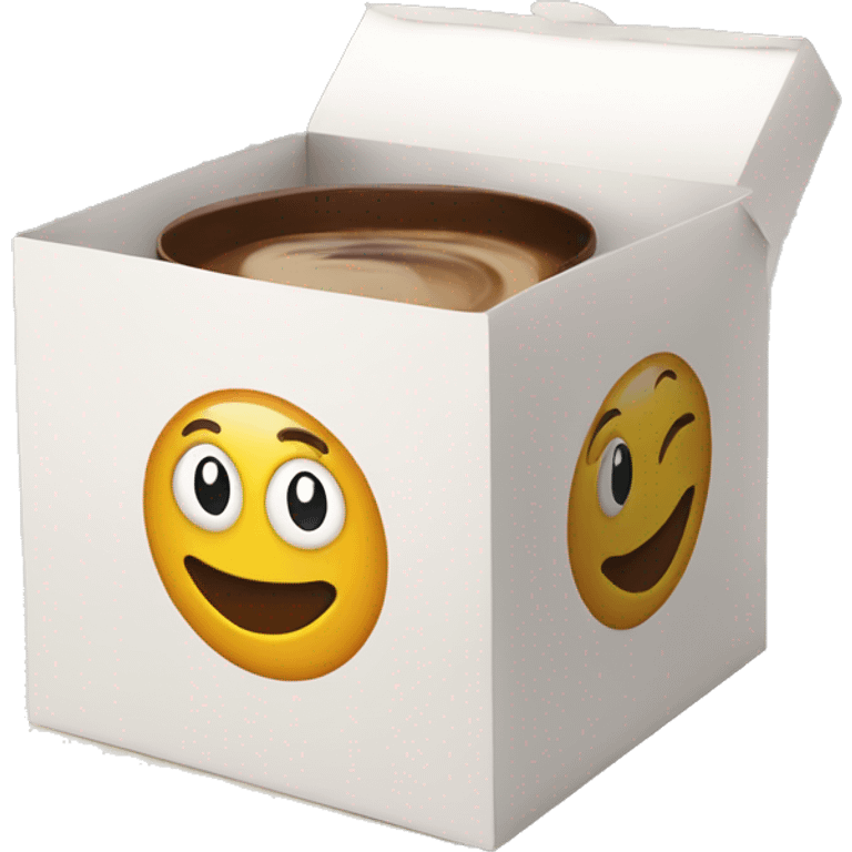 Tea coffee in gift box emoji