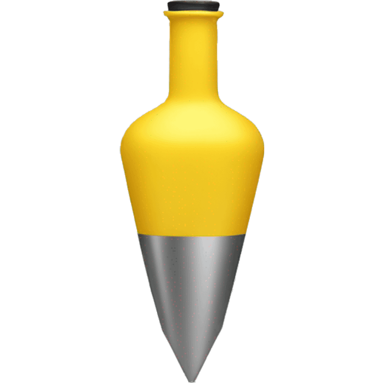 flask yellow conical without face emoji