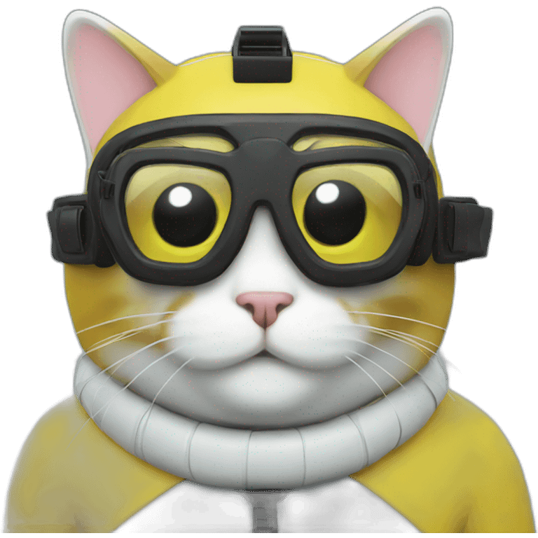 scuba cat emoji