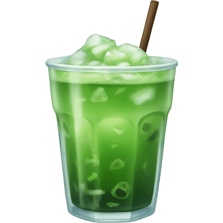 iced matcha drink emoji